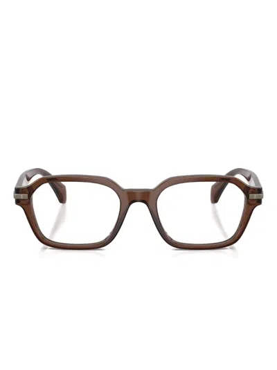 Moncler Square-frame Glasses In Brown