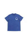 Moncler Ss Cotton Tshirt In Blue