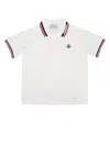 Moncler Kids' Ss Polo In White