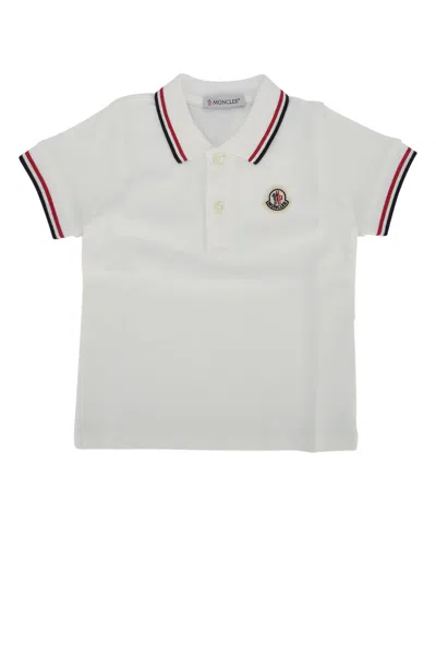 Moncler Kids' Ss Polo In Gray