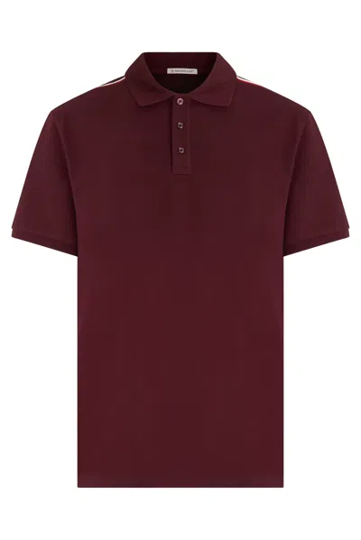 Moncler Ss Polo In Red