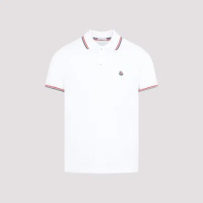 Moncler Ss Polo T-shirt In White