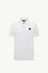 Moncler Classic Cotton Polo T-shirt In White