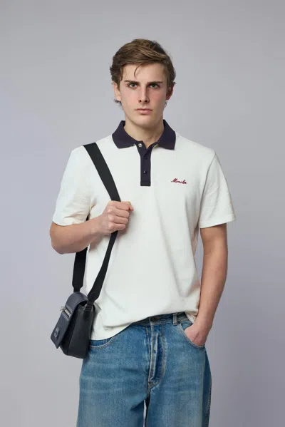Moncler Ss Polo In White