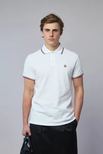 Moncler Ss Polo In White