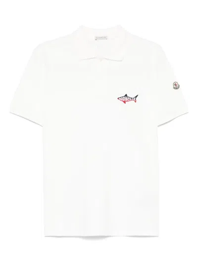 Moncler Ss Polo In White