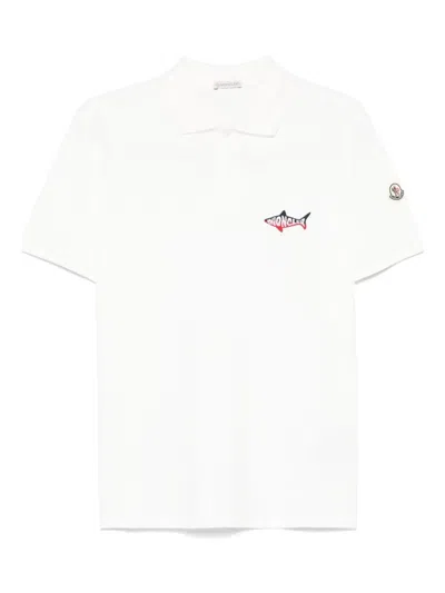 Moncler Ss Polo In White