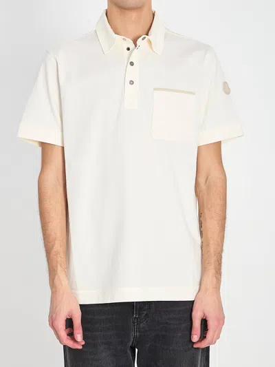 Moncler Ss Polo In White