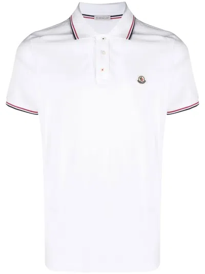 Moncler Ss Polo In White