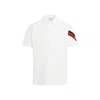 Moncler Short-sleeved Logo Polo T-shirt In White