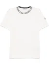 Moncler Logo Cotton Jersey T-shirt In White