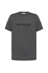Moncler Logo-print Short-sleeve T-shirt In Gray