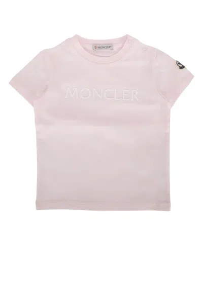 Moncler Kids' Ss T-shirt In Blue