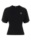 Moncler Ss T-shirt 8c0000189aw1 999 In Black