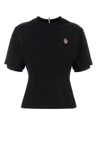 Moncler Ss T-shirt 8c0000189aw1 999 In Black