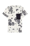 Moncler Ss T-shirt In Bandana Print