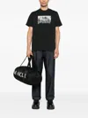 Moncler Graphic Mountain Print Short Sleeve T-shirt In Black