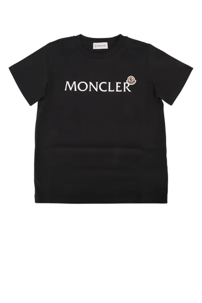 Moncler Kids' Ss T-shirt In Black