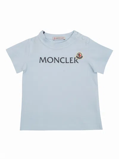 Moncler Babies' Ss T-shirt In Blue