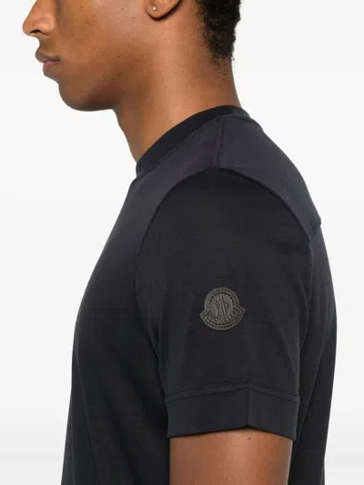 Moncler Ss T Shirt In Blue