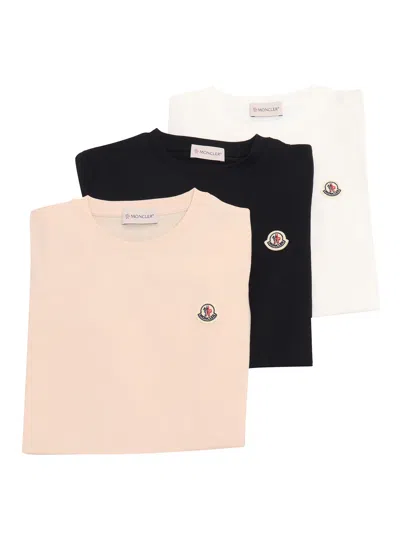 Moncler Kids' Ss T-shirt In Multicolor