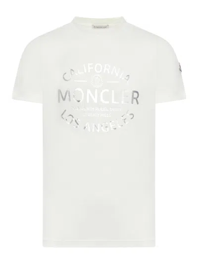 Moncler Ss T-shirt In Natural