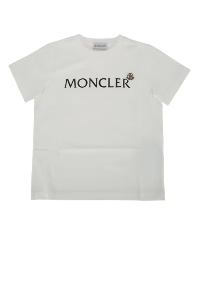 Moncler Kids' Ss T-shirt In Neutral