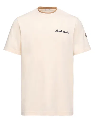 Moncler Ss T Shirt In Neutral
