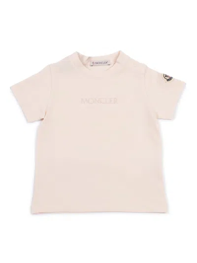 Moncler Babies' Ss T-shirt In Pink