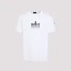 Moncler Short Sleeves Graphic Design T-shirt In White