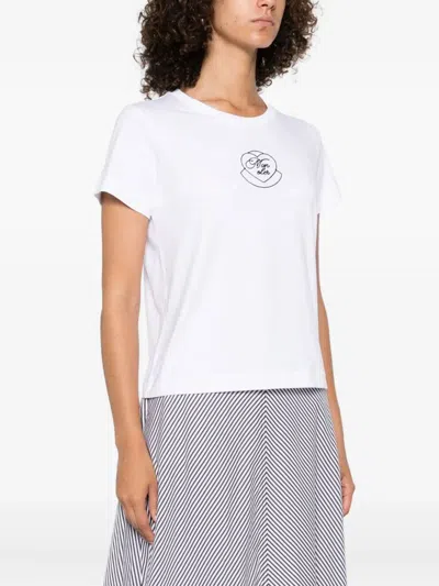 Moncler White Crew Neck T-shirt