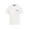 Moncler Cotton T-shirt With Embossed Logo Grenoble Clothing In White