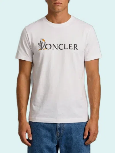Moncler Graphic Short Sleeve Crewneck T-shirt In White