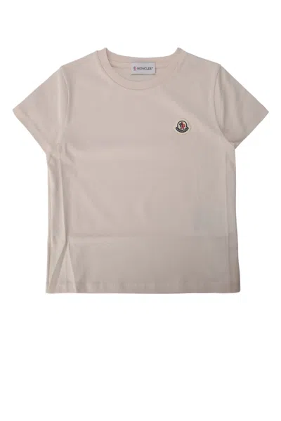 Moncler Kids' Ss T-shirt In Brown