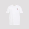 Moncler Short Sleeve Jersey T Shirt Tricolor Collar In Multi