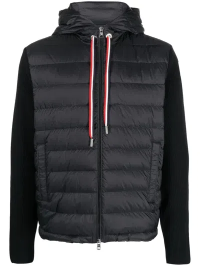 Moncler Ss23 Men's Tricot Cardigan In 780 Color In Black