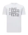 Moncler Logo Print Crewneck T-shirt In White