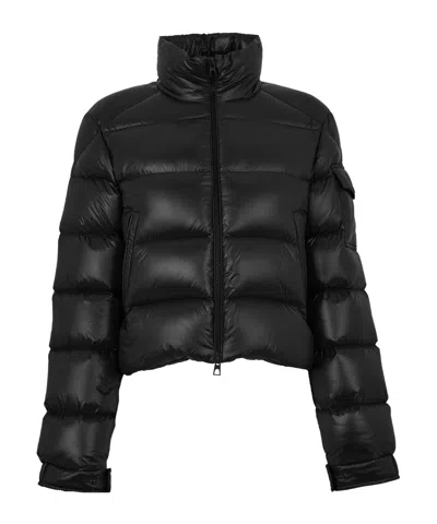 Moncler Stand Collar Down Jacket In Black
