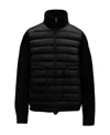 Moncler Padded Wool Cardigan, Men, Black, Size: Xxl In Black