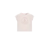 Moncler Star Logo Cotton T-shirt, Girl, Pink, Size: 3y In Neutral