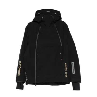 Moncler Staz Hooded Gore-tex Ski Jacket In Black