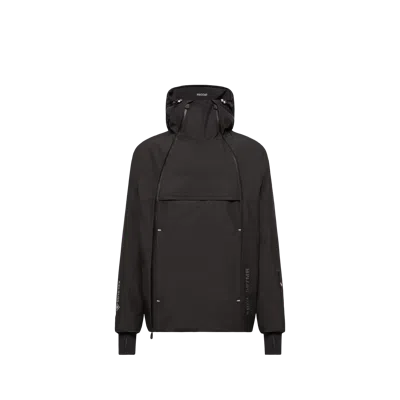 Moncler Staz Hooded Gore-tex Ski Jacket, Men, Black, Size: 2 In Animal Print