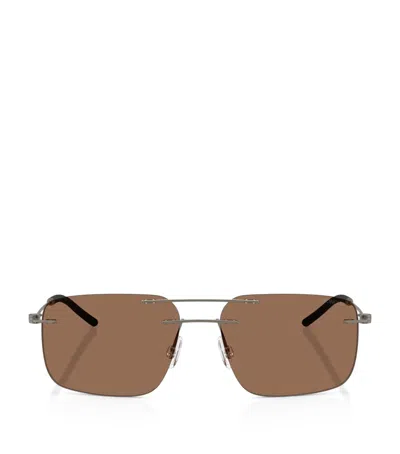 Moncler Steel Doppler Me4003 Sunglasses In Grey