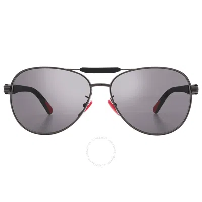 Moncler Steller Smoke Pilot Unisex Sunglasses Ml0241-h 08a 62 In Black