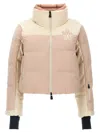 Moncler Pink And Ivory Stennes Down Jacket