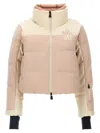 Moncler Pink And Ivory Stennes Down Jacket In Pink