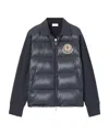 Moncler Stitched Quilted Down Jacket In Black