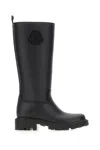 Moncler Rubber Kickstream Boots With Drawstring In Black