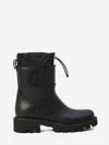 Moncler Stylish High-top Mini Boots With Drawstring Fastening 20 Cm In Black