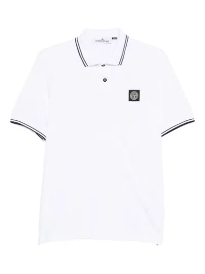 Moncler Stone Island Ss Polo In Pattern